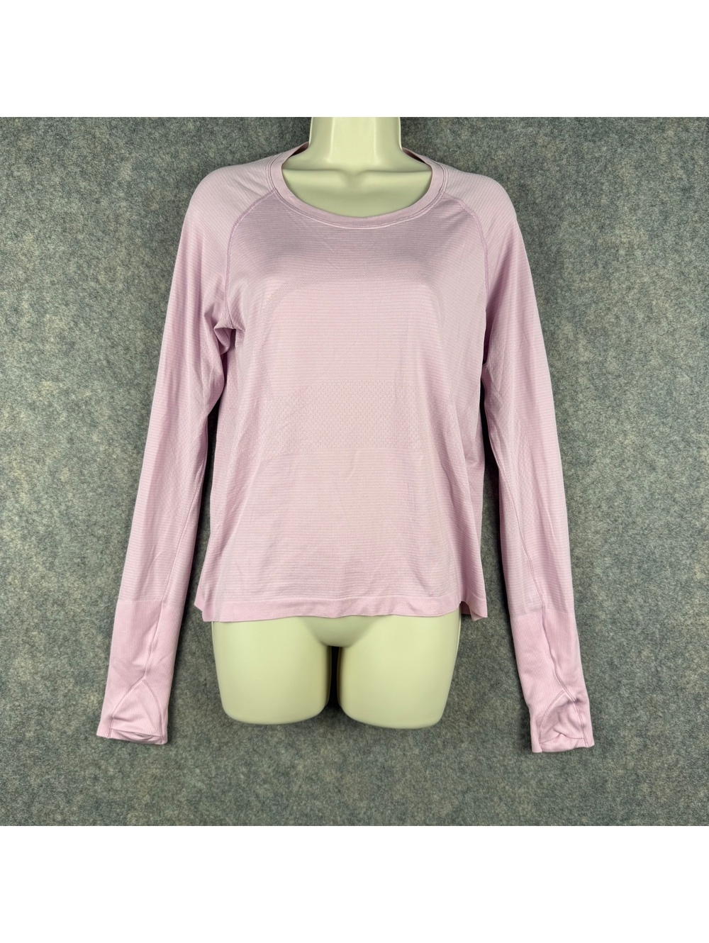 Lululemon Swiftly Tech LS 2.0 Race Shirt Flush Pink Women Size 10 Running 332